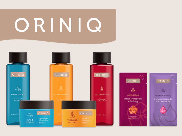 Markenname ORINIQ für Pflegeprodukte